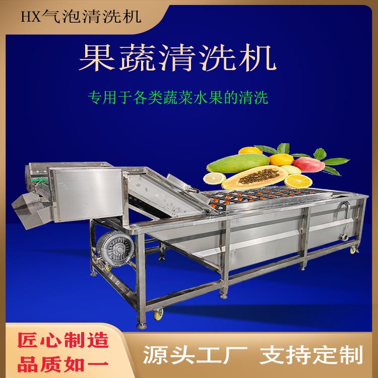 全自动葡萄草莓气泡清洗机无花果清洗设备车厘子苹果桃清洗机器