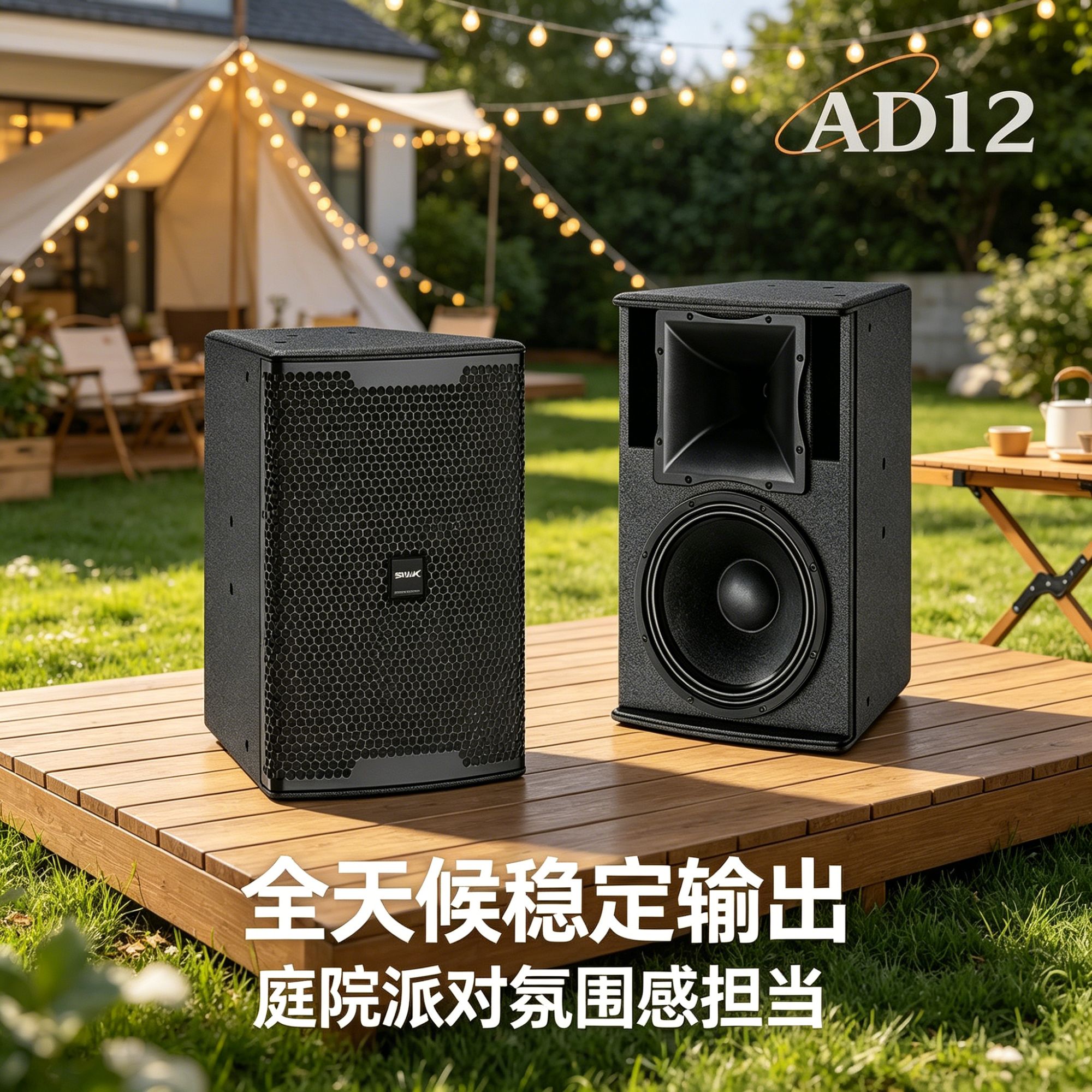 AD12英国原装进口高音专业音箱大功率重低音会所舞台卡拉OK唱歌