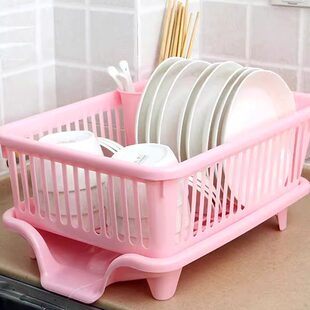 放碗篮碟溧漏水层家用塑料碗水置物洗碗淋厨房沥水架碗架单放水盆