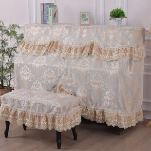 钢琴罩加厚弹不琴全盖布罩简约琴凳套家用钢琴布艺罩防尘套取欧式