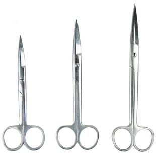 兽用手术剪刀生物家禽解剖工具不锈钢兽医宠物鸡手术拆线剪刀器械