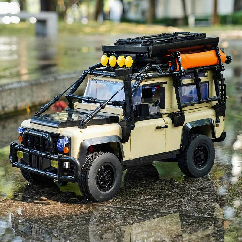 露营野营越野拼装城市系列汽车豪华乐高房车积木路虎卫士模型玩具