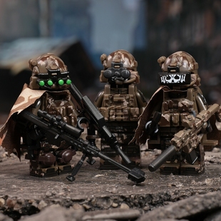 三角洲行动威龙红狼特种兵兵人使命召唤乐高人仔积木手办玩具模型