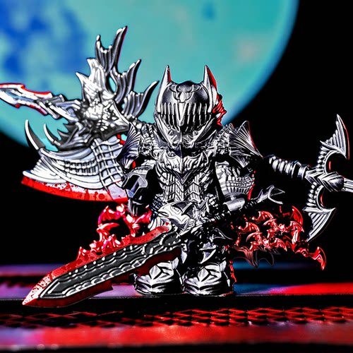 DC狂战士蝙蝠侠白金铠甲人仔