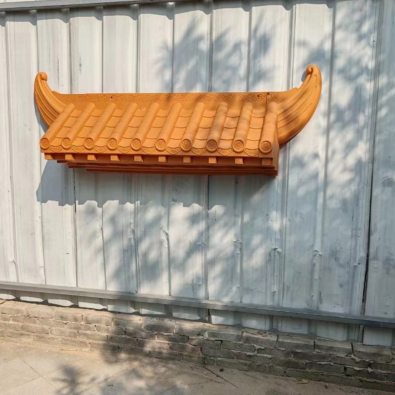 免架子仿古树脂一体瓦45大号封板屋檐窗户瓦门头墙装饰瓦立体中式