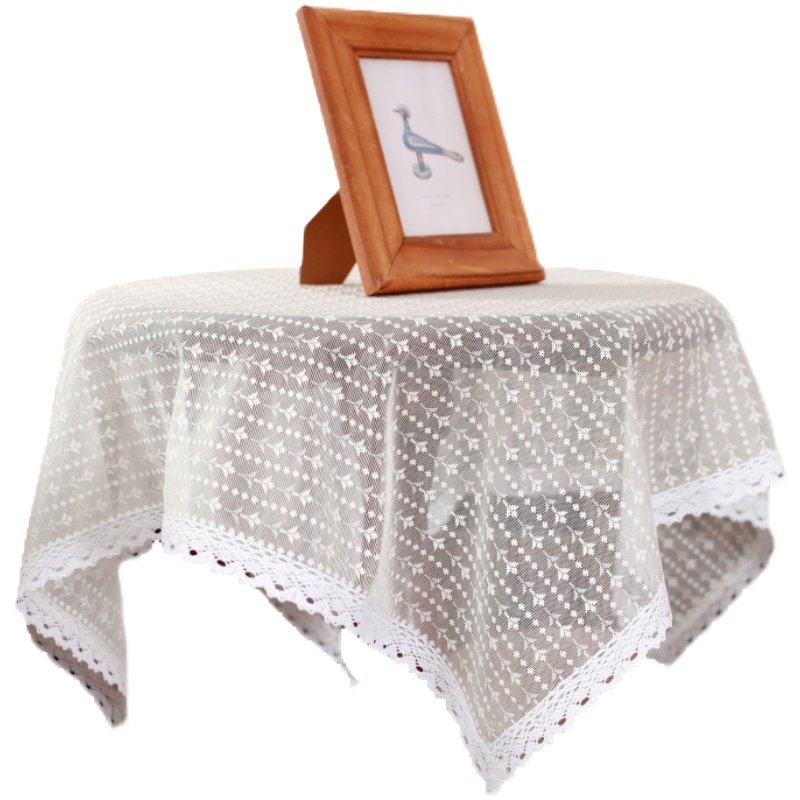 韩式蕾丝桌布家用茶几台布正方形小新防尘装饰盖巾纯色盖布,居家布艺,桌布,淘宝优惠券,粉丝福利购,淘宝优惠卷
