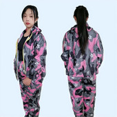 男女防尘服新款 宽松透气全身分体防护防灰粘毛养殖防防岩棉服