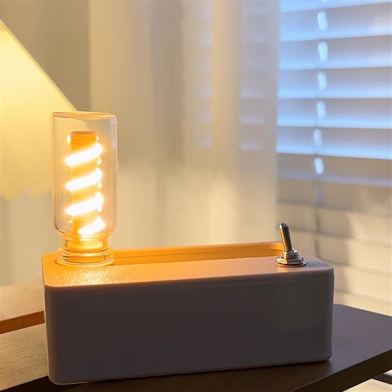 创意磁吸小夜灯翻转弹射卧室寝室睡眠灯床上头氛围灯机械桌面摆件