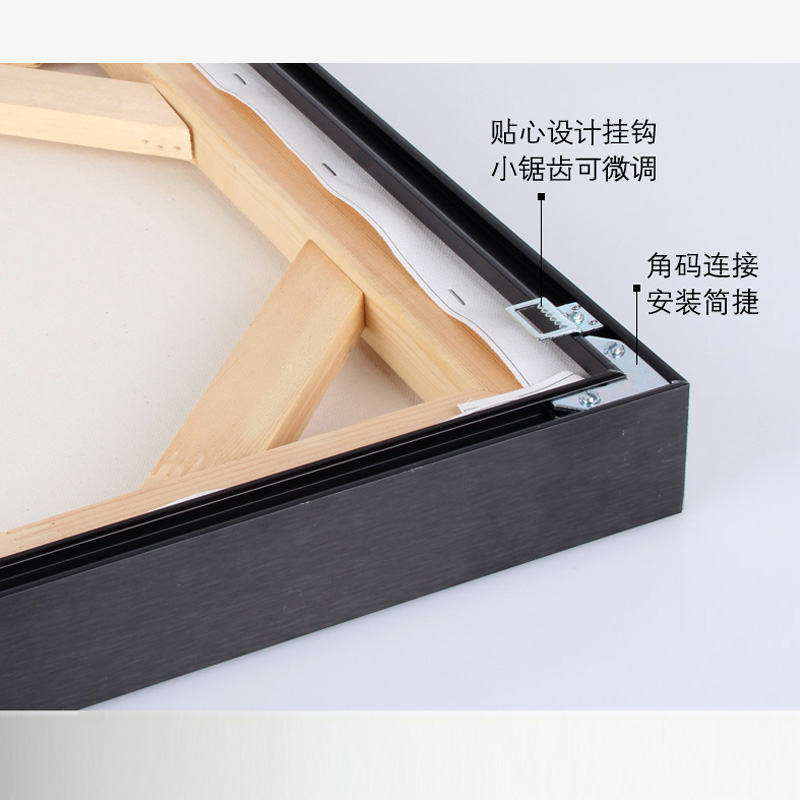 铝合金油画框布框油画外框画框定制定做相框装裱边框数字油画金属