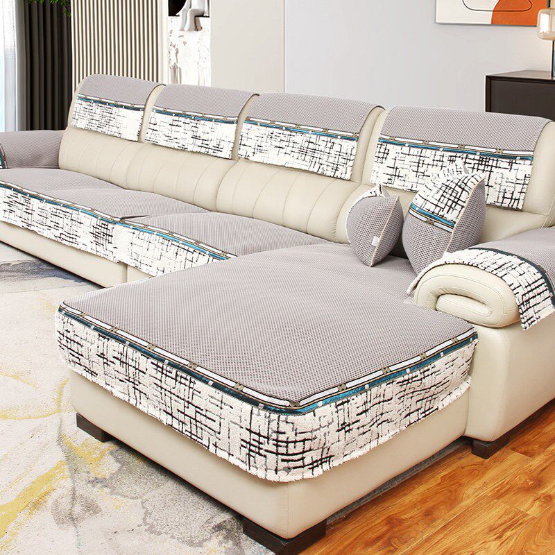 罗迪妮沙发垫四季通用2025新款雪尼尔沙发盖布巾三座一贵妃防猫抓