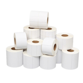 纸 白色PVC条码 定制亚面白色防水撕不烂标签纸 哑面白色PP合成纸