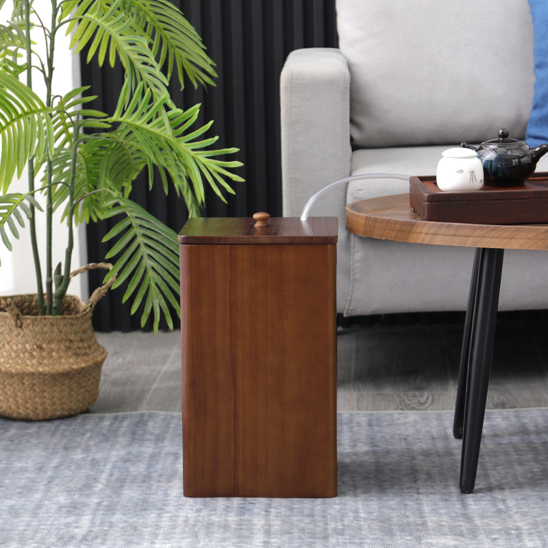 中式复古实木茶渣桶茶室用茶水分离茶水桶功夫茶具茶叶垃圾桶