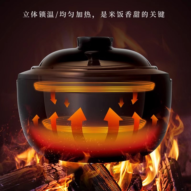 适用L西哲E-EX11伊贺烧土锅电饭煲柴火陶瓷电陶炉内胆盖子
