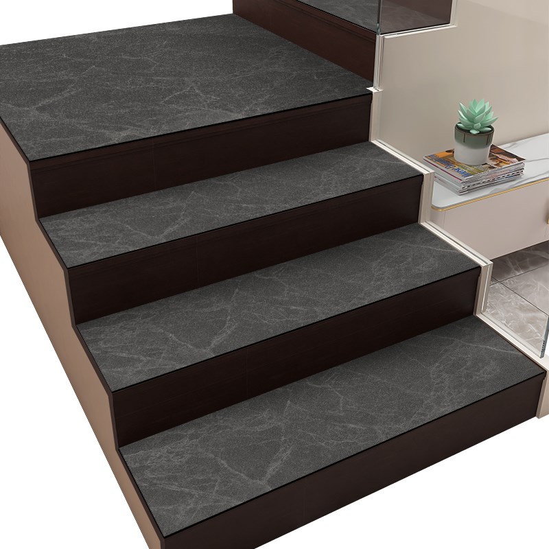 简约吸水皮革高级防滑楼梯垫可擦洗大理石阶梯式楼梯保护踏步垫