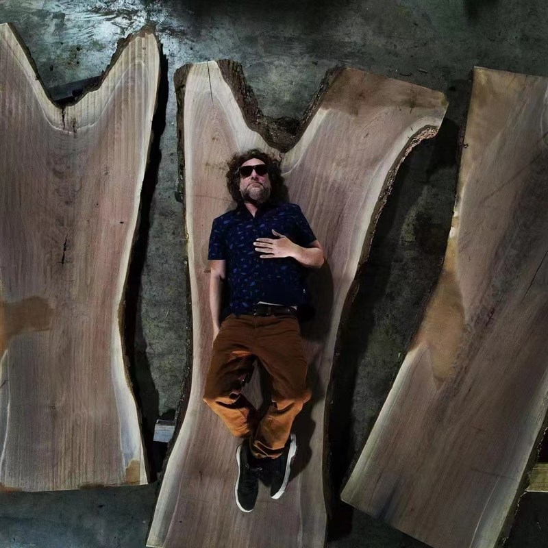 吉木木作实木大板桌北美餐桌茶桌茶台整板办公会议桌