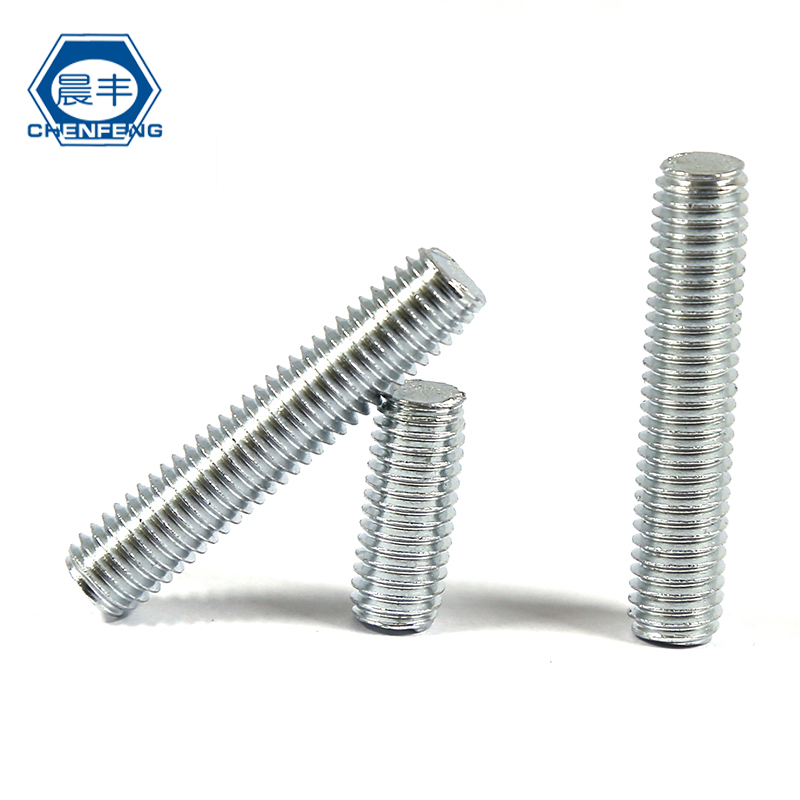 晨丰 镀锌牙棒牙条通丝螺杆全螺纹牙棒螺柱M M5 MM8*1 10-0