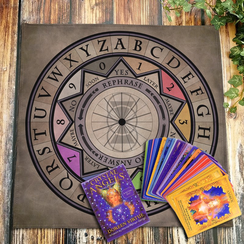 十芒星塔罗牌桌布灵摆推牌布桌游背景布水晶布祭坛布仪式布台布