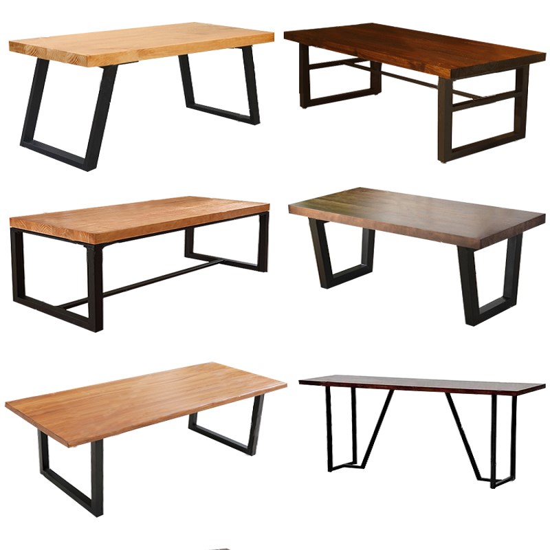 铁艺桌腿桌脚支架餐桌腿餐台脚电脑桌办公桌子腿茶几吧台桌架定制