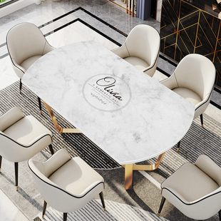 家用可折叠圆桌桌布PVC防水防油免洗 长椭圆形餐桌垫双层皮革桌垫