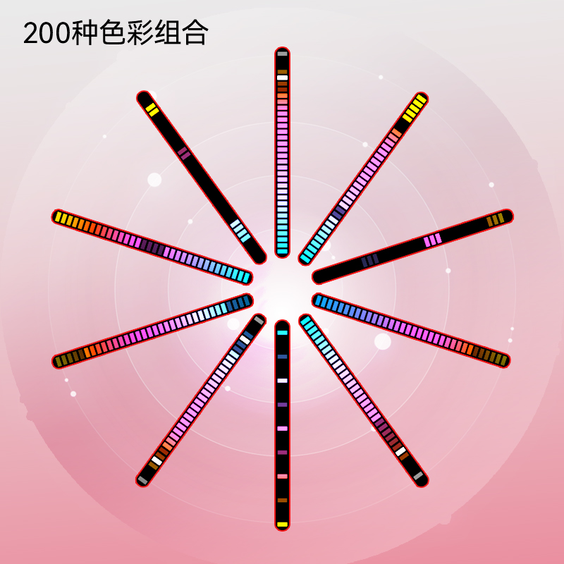 VFZ拾音灯双面氛围灯电竞房桌搭车载声控音乐幻彩拾音节奏灯