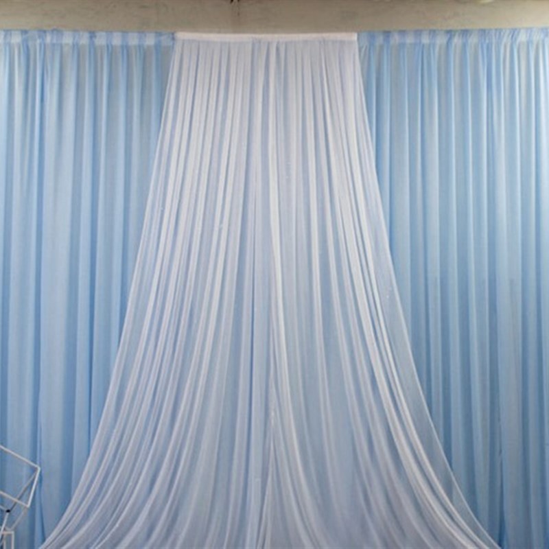 冰绸布料 婚庆背景布珠光冰丝布冰稠布 舞台装饰吊顶布幔红色面料