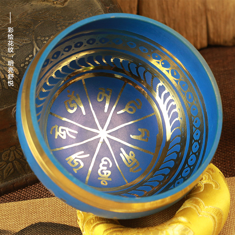 梵木果颂钵尼泊尔颂钵铜钵佛音碗磬钵冥想钵钵盂转经碗唱歌碗摆件