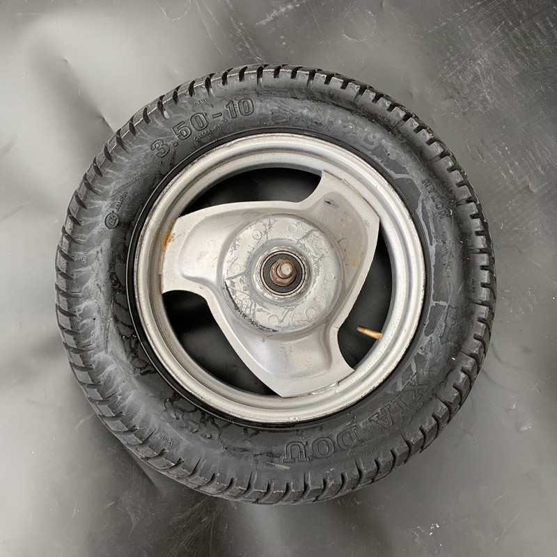 350-10翻新摩托电动车轮改造独轮单轮推 16寸手推车老虎车轮子