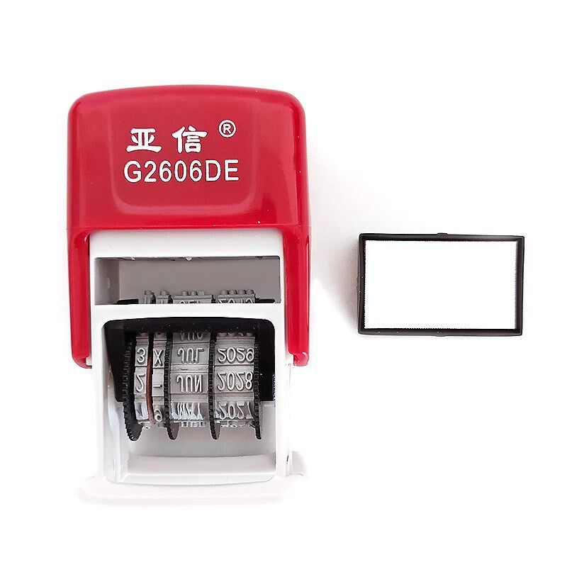 亚信回墨日期印章翻斗印小6位打印生产日期保质期可调节13位自带