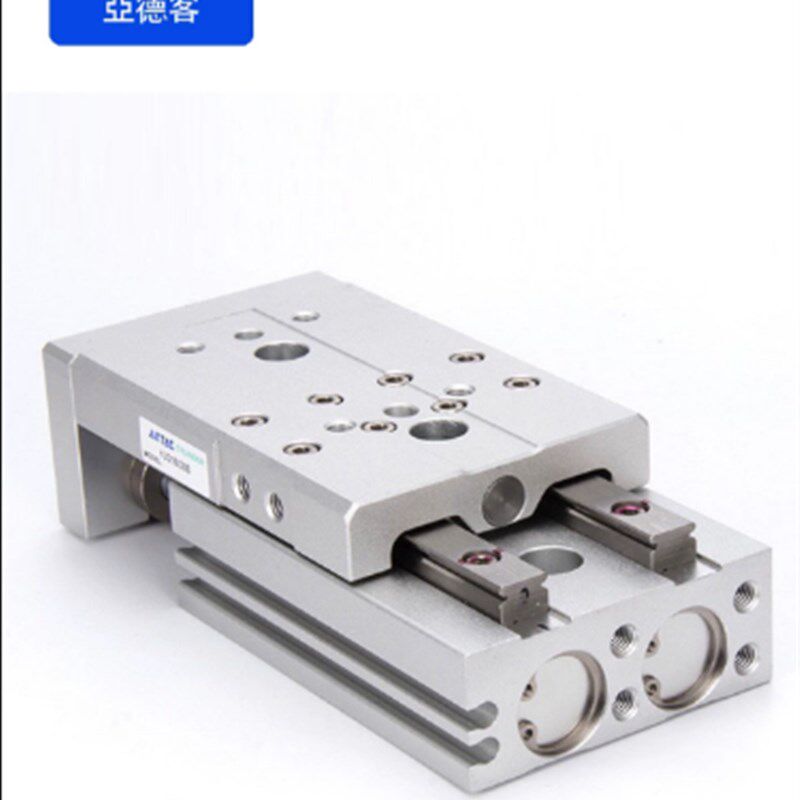 亚德客双轴型高精密HLQ6/8/12/16/20/25*10X20X30X40X50S滑台气缸