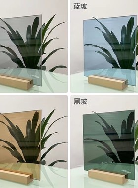 钢化茶色灰色黑色白色透明油砂玻璃屏风隔断定制家用卫生间玻璃门