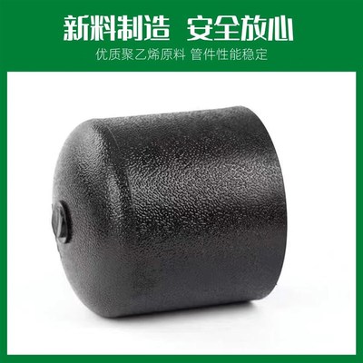 PE管配件 对接管帽堵头封头 饮用水管盖管道接头 pe对焊堵帽管件