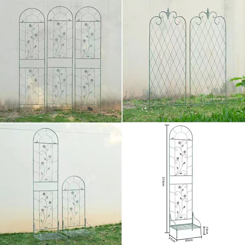 爬藤架铁艺花栅栏支架户外花园阳台隔断攀爬花架庭院植物支撑架