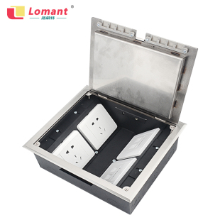 洛蒙特启嵌入式地插插座防水隐藏五音频地插