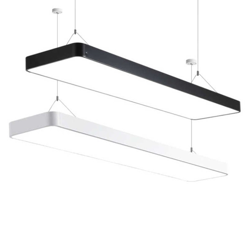 铝方通吊顶长条灯办公室吊灯店铺商用格栅灯LED长发形方通专用灯