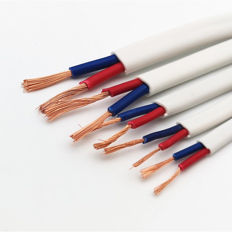 国标电线家用二芯护线白色RVVB2芯 平方铜芯家用电线软线