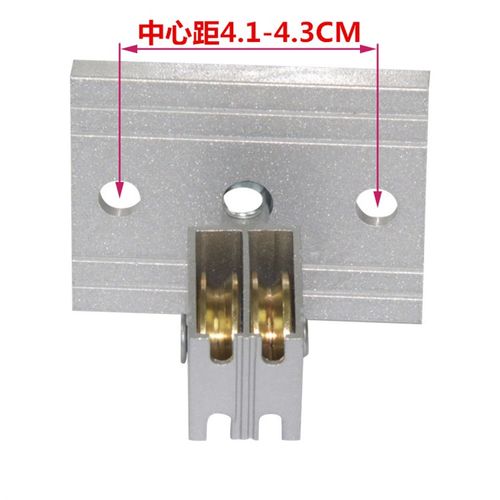 降手搖晾衣架铝转向轮晒衣架万向轮转角器轮子滑轮通用单杆式