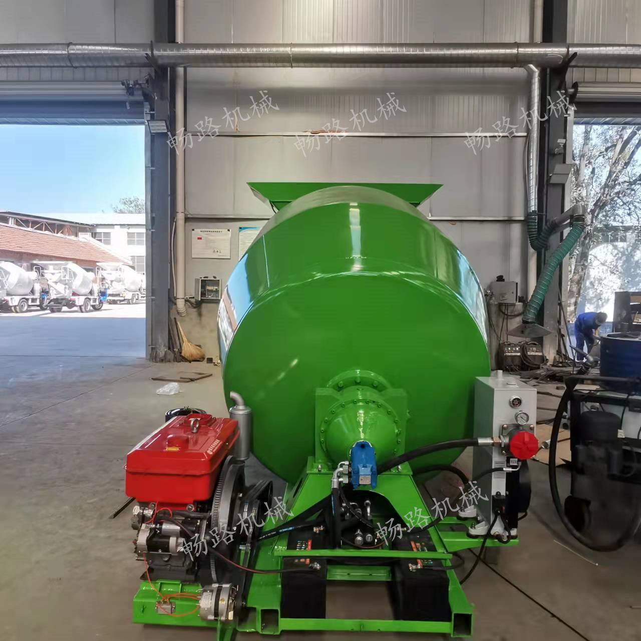 柴油机搅单罐混凝土搅拌移动搅拌机3方柴油机搅拌罐