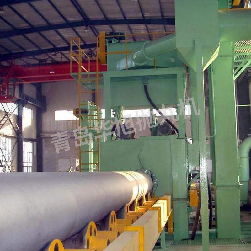 厂家直供通过式钢管外壁抛丸除锈机通风管道外壁清理除锈设备