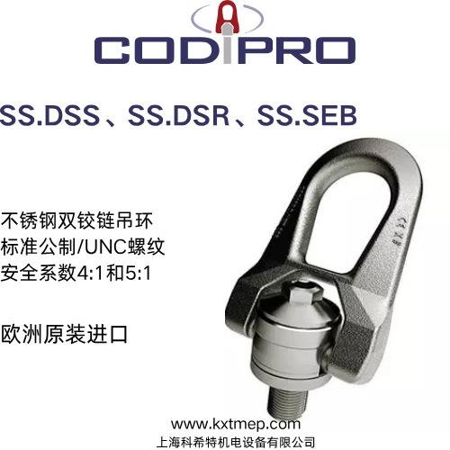 欧洲双铰链吊环SS.DSRM6负载0.1-.5吨16L不锈钢