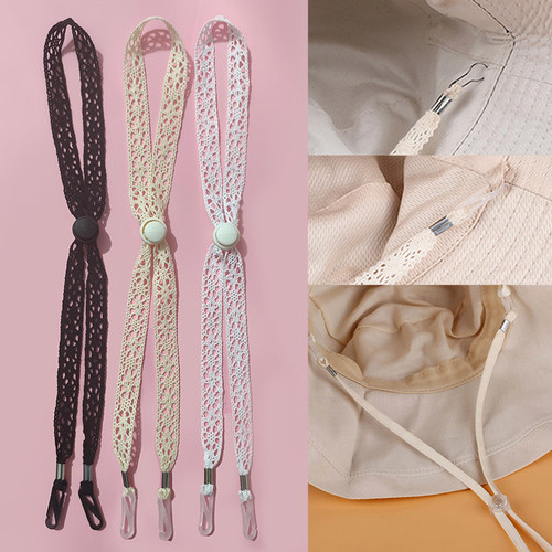 蕾丝防风绳帽子专用草帽带