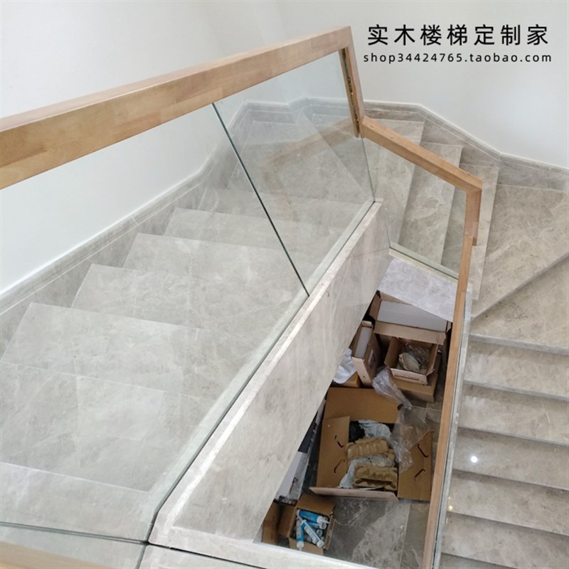 玻璃扶手栏杆现代简约护栏家装楼梯定制重庆包安装