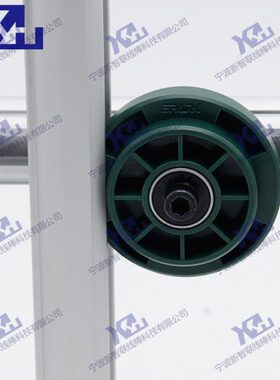 第三代精益管LCIA配件凸导轮滑道轮 轴承滚轮 滑轮流利条导轨吊轮