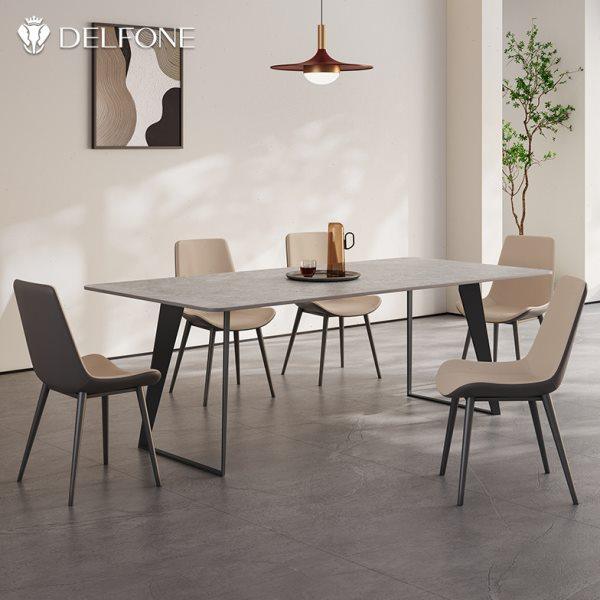 德利丰岩板餐桌椅组合新款小户型家用现代简约意式极简长方形饭桌,住宅家具,岩板餐桌,淘宝优惠券,粉丝福利购,淘宝优惠卷