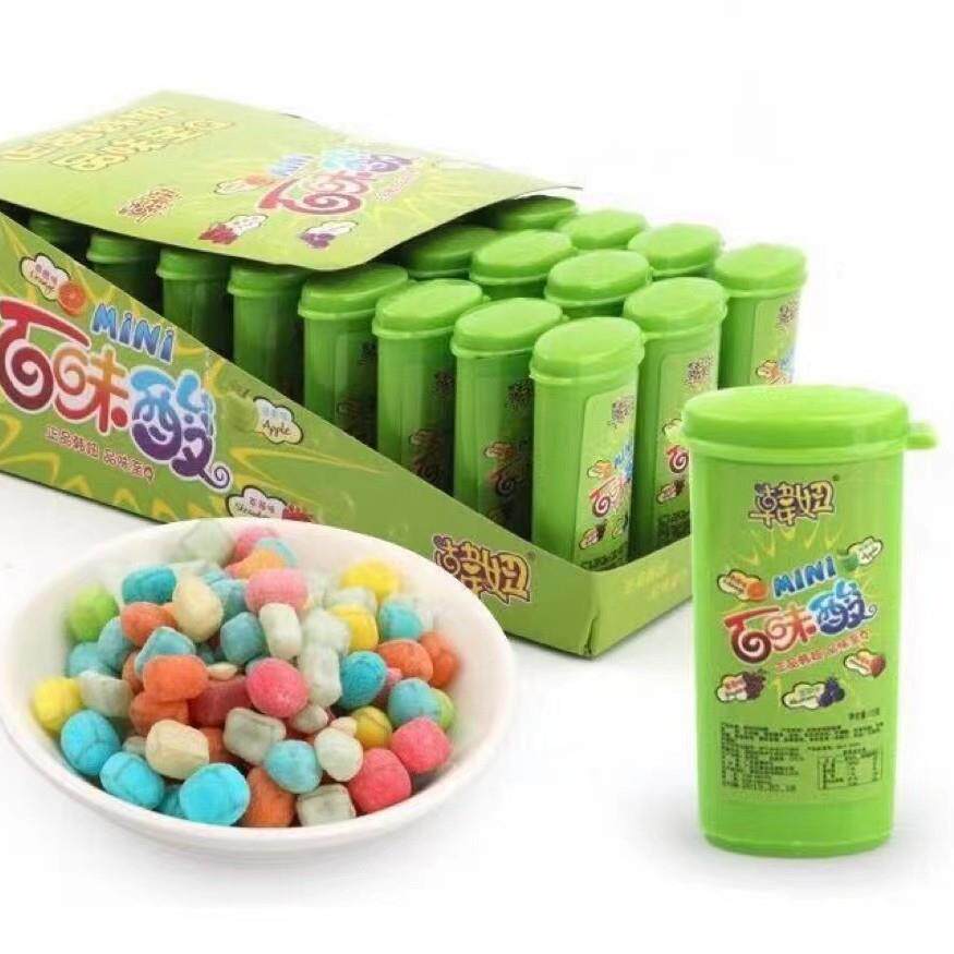 韩0妞百味棒果百味酸3瓶乐糖综合果MOO味吸糖吸吸乐管小零食棒棒