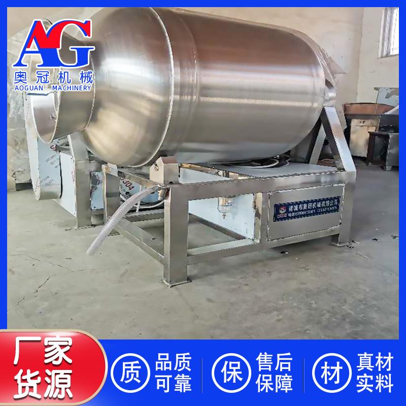 巴沙鱼柳滚揉机海产品加工设备肉制品真空滚揉机广西拌料机