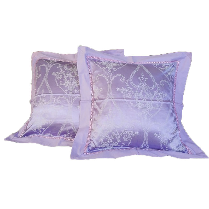 欧式抱枕套55x55全棉婚庆奢华贡缎提花大靠枕套床头靠垫套不含芯