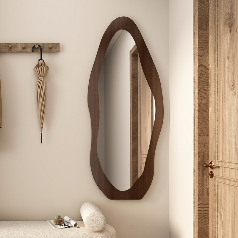 复古全身镜女生卧室落地镜家用镜子玄关设计感穿衣镜挂墙试衣镜