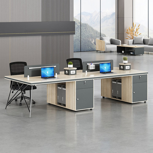 职员办公桌北京办公家具4人6卡座工位办公室四人双人员工桌椅组合