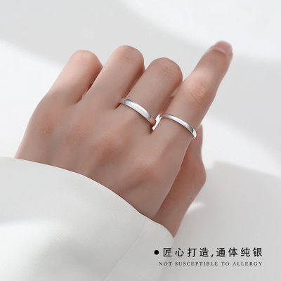 999纯银戒指女个性尾戒小众设计