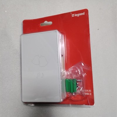 罗格朗门钟门铃叮咚 室内机械明装门钟  出声响铃声配套门铃开关